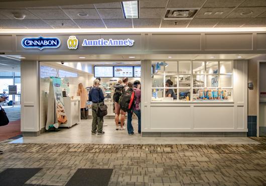 Storefront of Auntie Anne's