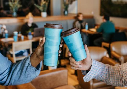 Caribou Coffee cups 