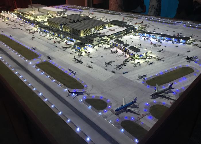 photograph of MSP airport replica